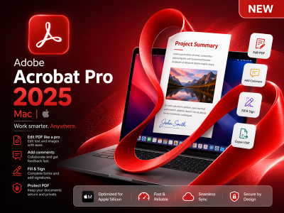 Adobe Acrobat Pro 2025 Mac中文破解版下载安装PDF工具