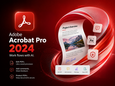 Adobe Acrobat Pro 2024 Mac中文破解版下载安装PDF工具